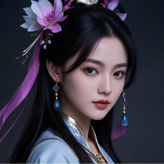 AI生成古代美女貂蝉真人照片图片