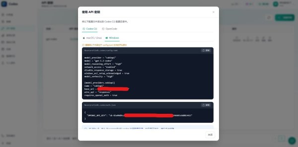 【超详细完整版】在Windows上使用CodeX api配置VSCode的教程